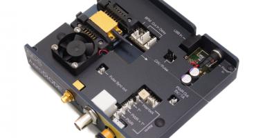 High power laser diode driver - complete module with TEC & air cooling.  High power laser diode driver